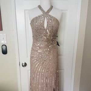 Adrianna Papell Sequin Formal Bridesmaid Dress